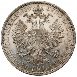 Austria, Franciszek Józef I, Floren 1860-A, Wiedeń