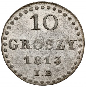 Księstwo Warszawskie, 10 groszy 1813 IB