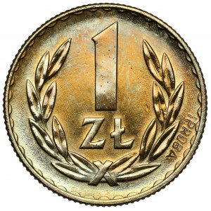 Próba MOSIĄDZ 1 złoty 1957 - PRÓBA nisko
