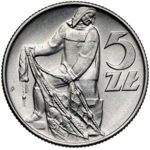 Rybak 5 złotych 1971
