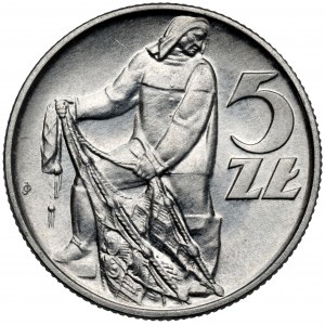 Rybak 5 złotych 1971
