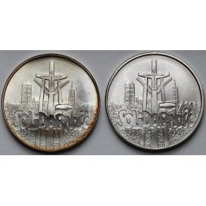 100.000 złotych 1990 Solidarność - odmiana A i C - zestaw (2szt)