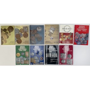 Medale mennicy państwowej 1974-1998 zestaw (10szt)