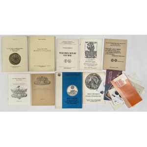 Zestaw literatury numizmatycznej i broszur (9szt)