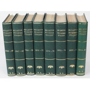 Biuletyny numizmatyczne 1965-1980 (8szt)