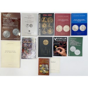 Zestaw literatury numizmatycznej (12szt)