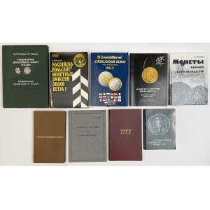Rosja, zestaw literatury numizmatycznej (9szt)