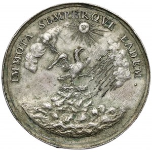 Medal Michał Kazimierz Radziwiłł - późniejsze wykonanie (odlew) według Höhn'a 1680 ale ze zmianami