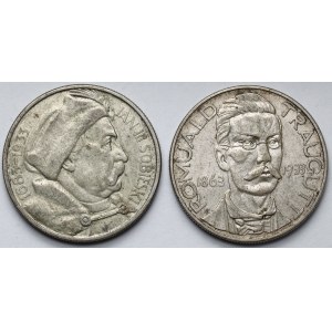 10 złotych 1933 Sobieski i Traugutt - zestaw (2szt)