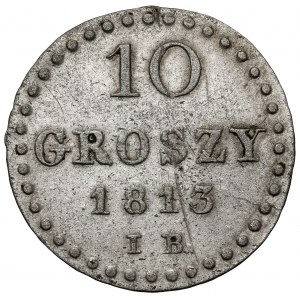 Księstwo Warszawskie, 10 groszy 1813 IB