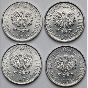 50 groszy 1970-1974 - zestaw (4szt)
