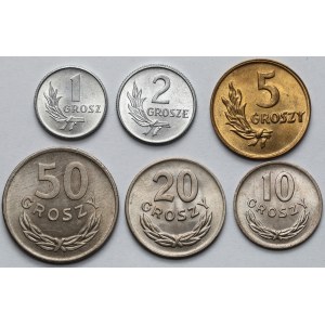 1-50 groszy 1949 - zestaw (6szt)