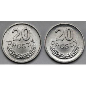 20 groszy 1968 i 1969 - zestaw (2szt)