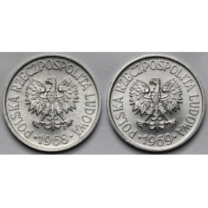 20 groszy 1968 i 1969 - zestaw (2szt)