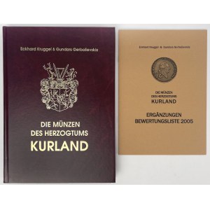 Die Münzen des Herzogtums Kurland + ergänzungen bewertungsliste 2005, Kruggel & Gerbasevskis (2szt)