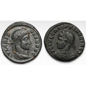 Kryspus (317-326 n.e.) Follisy - zestaw (2szt)
