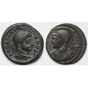 Cesarstwo Rzymskie, Follisy (IV w. n.e.) - zestaw (2szt)