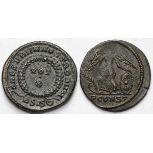 Cesarstwo Rzymskie, Follisy (IV w. n.e.) - zestaw (2szt)
