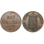 Węgry, Schraubkreuzer 1848 - Krajcar śrubowy