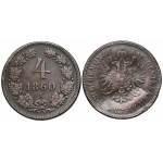 Austria, Franciszek Józef I, Schraubkreuzer 1860 - 4 krajcary śrubowe