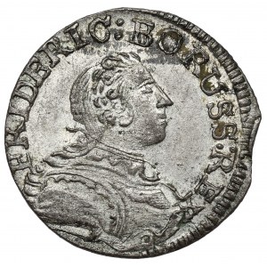 Śląsk, Fryderyk II Wielki, Krajcar 1757-B, Wrocław