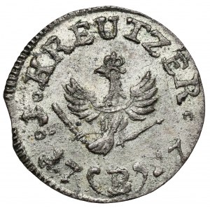 Śląsk, Fryderyk II Wielki, Krajcar 1757-B, Wrocław