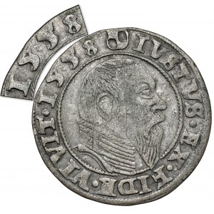 Prusy, Albert Hohenzollern, Grosz Królewiec 1558 - bardzo rzadki