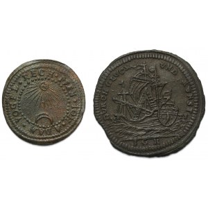 Francja (?) Żetony / liczmany - zestaw (2szt)