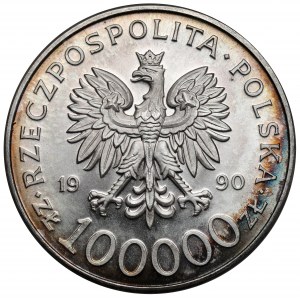 100.000 złotych 1990 Solidarność - odmiana A