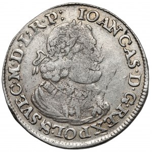 Jan II Kazimierz, Ort Poznań 1651 AT - w wieńcu - Höhn