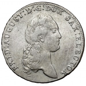 Saksonia, Friedrich August III, 1/3 talara 1785 IEC, Drezno
