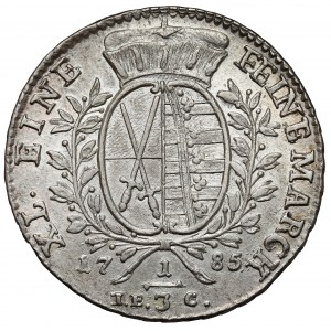 Saksonia, Friedrich August III, 1/3 talara 1785 IEC, Drezno