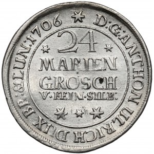 Brunswick-Wolfenbüttel, Anton Ulrich, 24 groszy maryjnych 1706