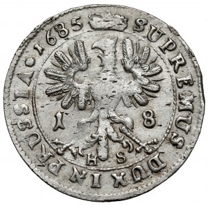 Prusy-Brandenburgia, Friedrich Wilhelm I, Ort 1685 HS, Königsberg