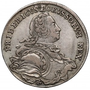 Śląsk, Fryderyk II Wielki, 1/2 talara 1752-B, Wrocław