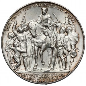 Prusy, 3 marki 1913-A, Berlin - Bitwa Narodów
