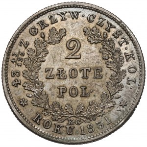 Powstanie Listopadowe, 2 złote 1831 KG - bez pochwy
