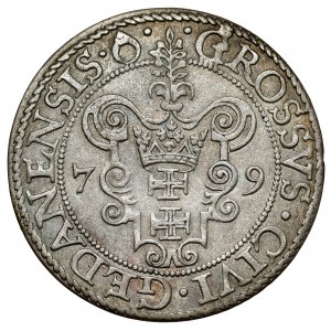 Stefan Batory, Grosz Gdańsk 1579 - gwiazdka po REX