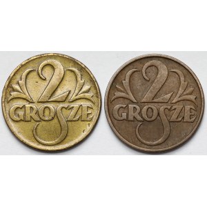 2 grosze 1923-1935 - zestaw (2szt)