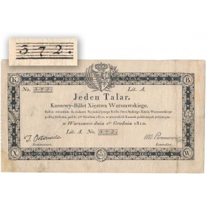 1 talar 1810 - Ostrowski - numer 3-cyfrowy - rzadki