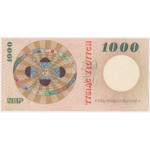 1.000 złotych 1962 - A 0000000 - niewprowadzony do obiegu - RZADKOŚĆ