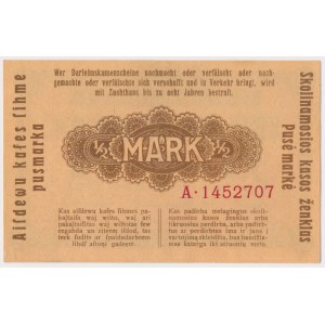 Kowno, 1/2 marki 1918 - A