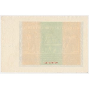 50 złotych 1936 Dąbrowski - AM - awers bez druku głównego