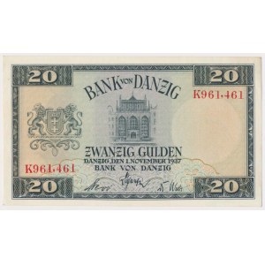 Gdańsk, 20 guldenów 1937 - K