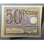 Gdańsk, 50 fenigów 1919 - fioletowy i zielony (2szt)