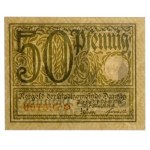 Gdańsk, 50 fenigów 1919 - fioletowy i zielony (2szt)