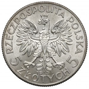 Głowa Kobiety 5 złotych 1934