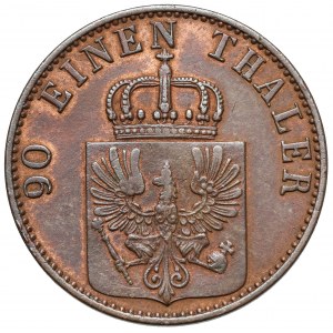 Prusy, Wilhelm I, 4 fenigi 1867-C, Frankfurt - rzadkie