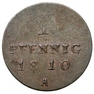 Prusy, Friedrich Wilhelm III, Fenig 1810-A, Berlin