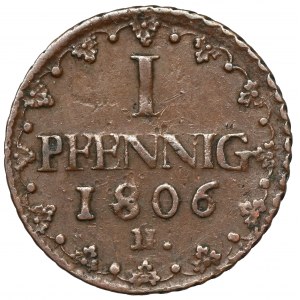 Saksonia, Friedrich August III, Fenig 1806-H